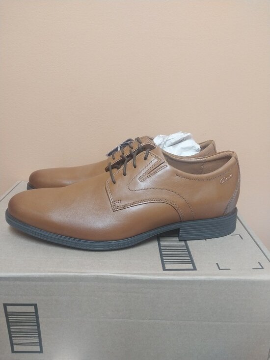 Clarks‎ Men\'s Whiddon Cap Oxford - Dark Tan Leather - Size 12 main image 5